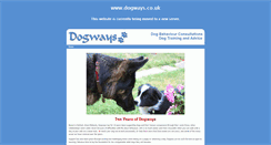Desktop Screenshot of dogways.co.uk