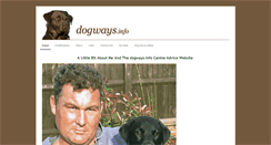 Desktop Screenshot of dogways.info