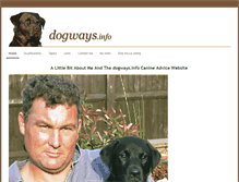Tablet Screenshot of dogways.info